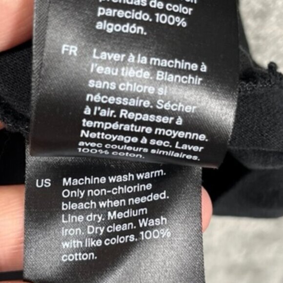 COS Shirt Mens Medium Black Long Sleeve Regular Fit Lightweight Cotton Top - Picture 4 of 8